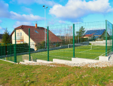 Montáž zelených 2D panelů – Krašovice Montáž zelených 2D panelů – Krašovice